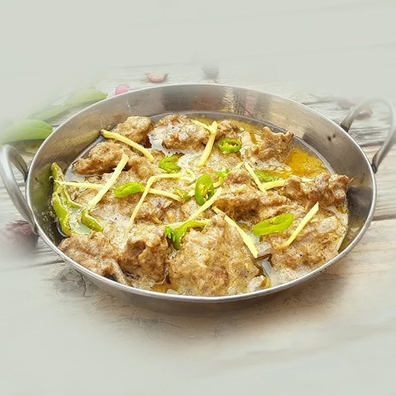 WHITE MUTTON KARAHI full